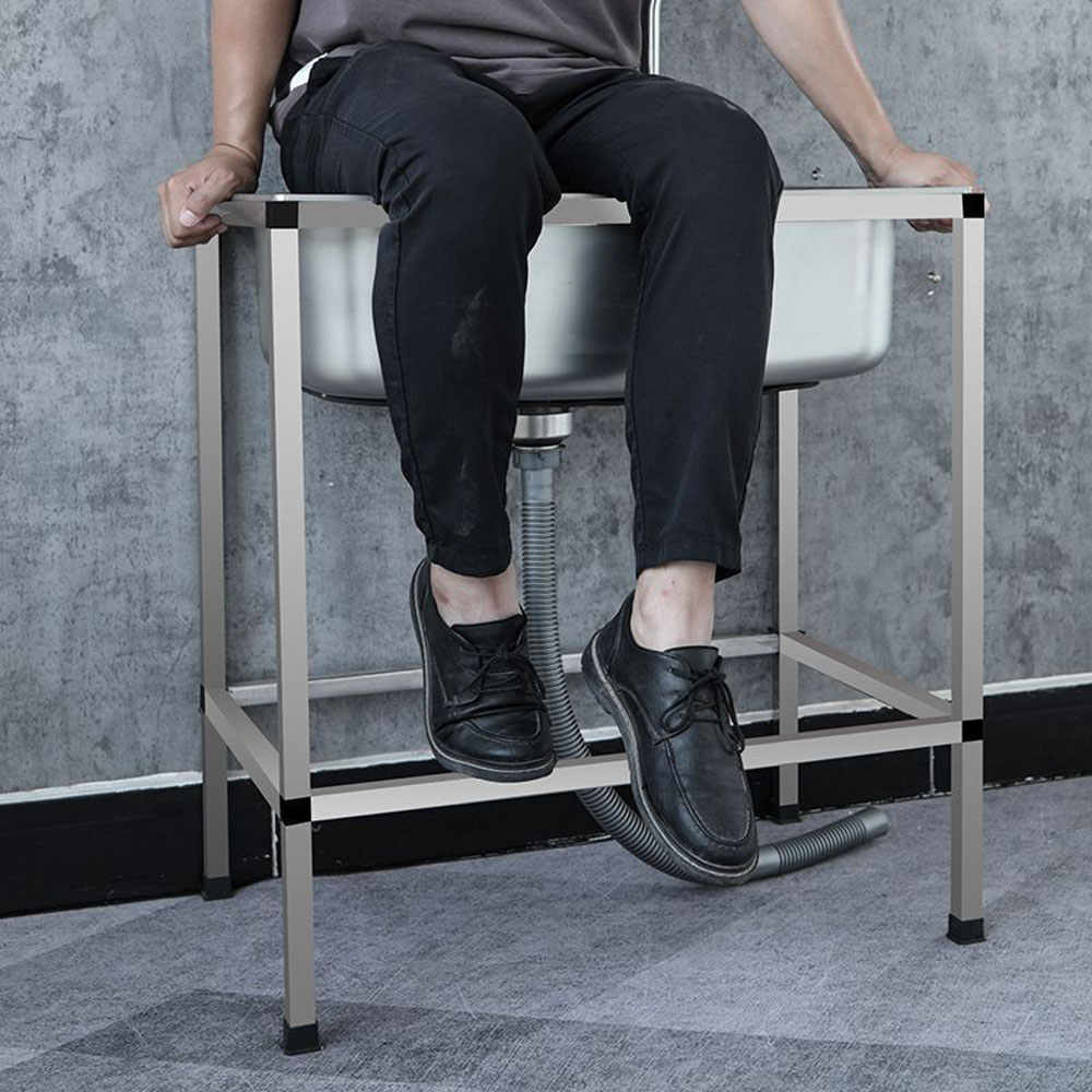 Temporary handwashing basins and sinks for construction sites, combined with vegetable washing basins and dishwashing basins, with brackets and floor-standing sinks. - Image 3