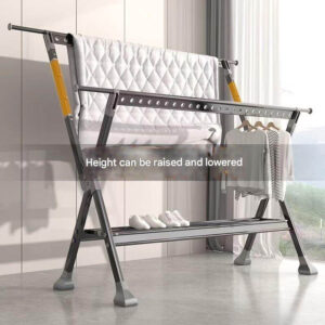 Aluminum Alloy Floor-Standing Drying Rack — Foldable Indoor/Home Clothes Dryer, Balcony/Outdoor Drying Stand, The Ultimate Bedding Drying Solution