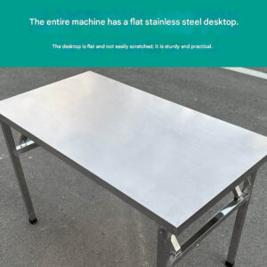 Stainless Steel Folding Table — Kitchen Dining Table, Banquet Setup, Night Market Stall, and Outdoor BBQ Station