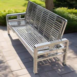 304 Brushed Stainless Steel Rust-Resistant Frame Sofa (Replica)