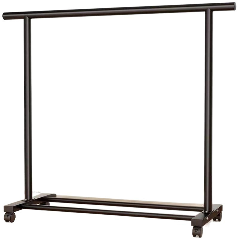 Extra-thick 32mm tubing floor-standing clothes rack, thickened and reinforced vertical clothes rack, coat rack, movable clothes hanger, double pole rack. - Image 5